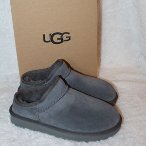 NEW UGG CLASSIC WATER RESISTANCE SLIPPERS GRAY